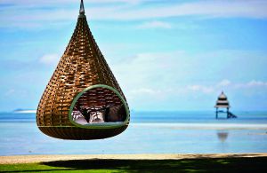 Una hamaca en el Dedon Island Resort, en la remota isla filipina de Dedon.