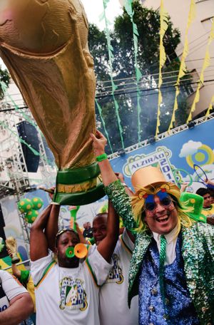 Hincha brasileños en el Alzirão, en Río de Janeiro. Hincha brasileños en el Alzirão, en Río de Janeiro.