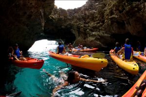 Un paseo en kayak por Formentera.