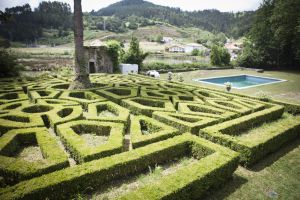 Jardines del Señorío de los Adán de Yarza, donde se ubica el hotel Zubieta.
