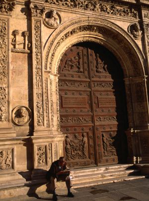 Puerta del Ayuntamiento de Sevilla, en la plaza de San Francisco. Puerta del Ayuntamiento de Sevilla, en la plaza de San Francisco.