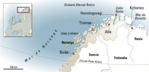Noche soleada en Tromso
