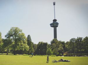 Explanada de Het Park, el parque sin nombre de Róterdam.