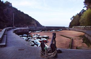 Muelle de Ea, en Vizcaya.