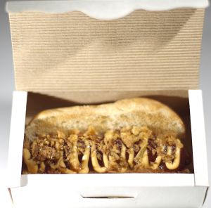 ‘Hot dogs’ de mesa y mantel