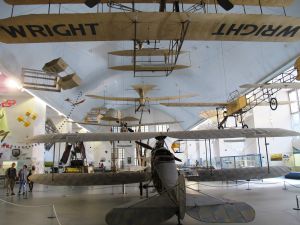 Una de las salas dedicadas a la historia de la aviación en el Deustches Museum de Múnich.