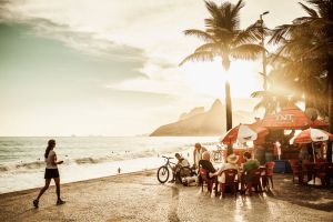 Un chiringuito en la playa de Ipanema beach, en Río de Janeiro.