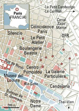 Hamburguesa errante en París