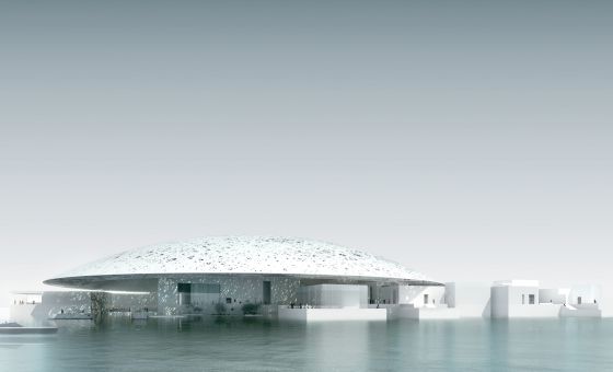 Recreación digital del Louvre Abu Dabi, de Jean Nouvel.