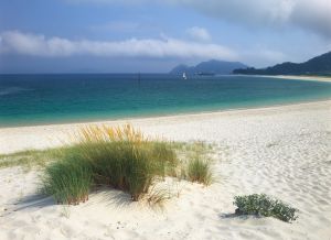 La playa de Rodas, en las islas Cíes (Pontevedra). La playa de Rodas, en las islas Cíes (Pontevedra).