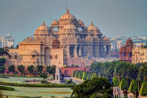 Templo de Akshardham, en Nueva Delhi. Templo de Akshardham, en Nueva Delhi.