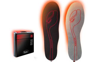 Set de plantillas térmicas con baterías Smart Pack ic950 de la marca Therm-ic para llevar en las botas de esquí libera entre 37º y 70º.