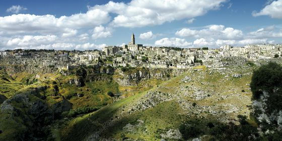 Panorámica de Matera, en Basilicata (Italia).