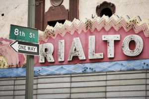 El teatro Rialto en el centro ('downtown') de Los Ángeles.