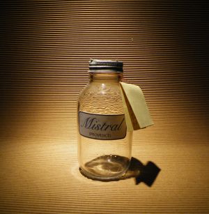 Un frasco en el Museo della Bora, en Trieste (Italia).