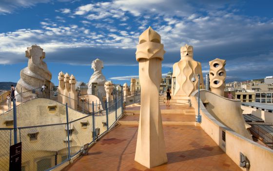 La Casa Milà, en Barcelona, obra maestra de Gaudí