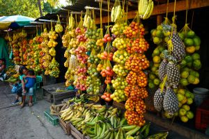 Frutas exóticas en Leticia, en la cuenca del Amazonas de Colombia.