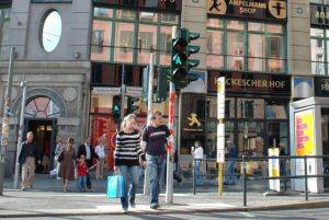 Semáforo en Berlín.