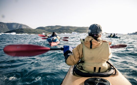 Una ruta en kayak en Groenlandia