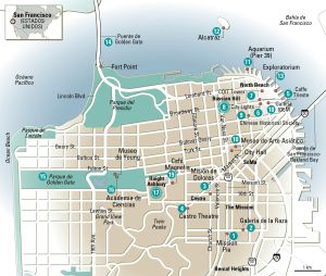 Mapa de San Francisco.
