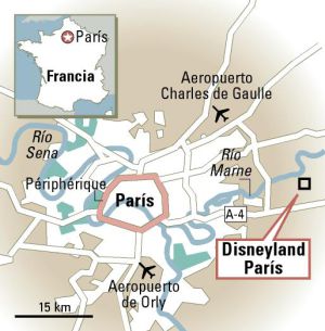 Ola de frío en Disneyland París