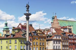 El casco histórico de Varsovia, capital de Polonia.