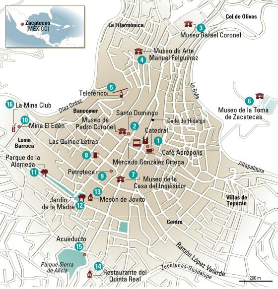 24 Horas En Zacatecas El Mapa El Viajero El PaÍs 1565