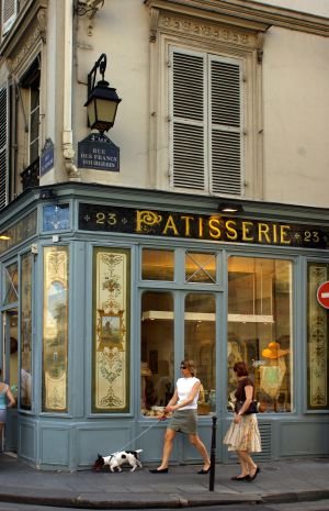 Una dulcería en el barrio de Le Marais, en París.