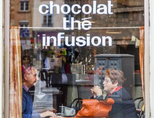 Una chocolatería en Lyon (Francia).