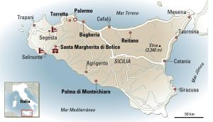 Mapa de Sicilia