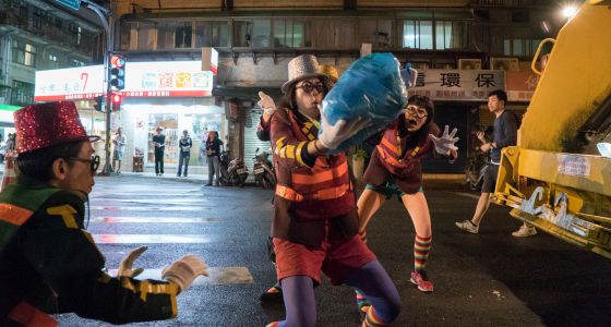 La fiesta de la basura en Taipéi