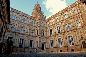 Patio del hôtel d'Assézat, en Toulouse.