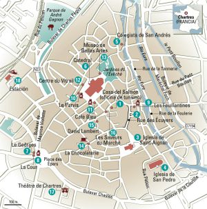 Mapa de Chartres.