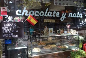 Escaparate de Chocolate y nata. Escaparate de Chocolate y nata.