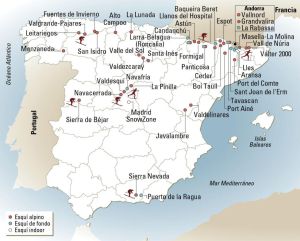 Todas las estaciones de esquí de España