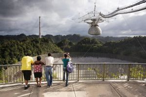 El radiotelescopio del observatorio de Arecibo, en Puerto Rico.