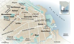 Mapa de Buenos Aires.
