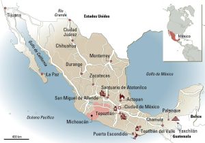 Mapa de México.