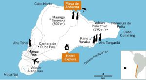 Isla de Pascua, distrito moái