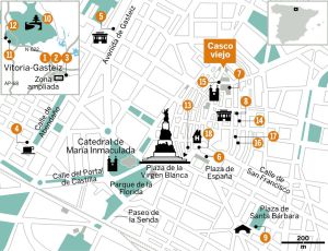'Pintxos' y mucho verde en Vitoria-Gasteiz