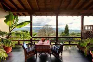 Terraza de El Mirador de Ordiales, en Asturias.