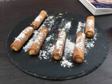 Cañas de crema orujo La Coruña.