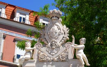 Detalle del antiguo hospital de São José, en Lisboa.
