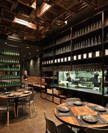 Comedor del Canalla Bistro, en el barrio de Ruzafa, en Valencia.