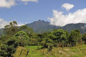 Panorámica del volcán Barú, en Chiriquí (Panamá).