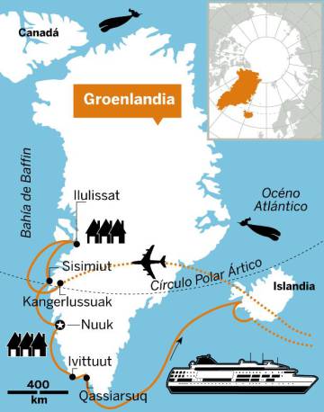 Una alucinante travesía entre icebergs y ballenas