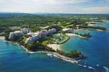Vista aérea del Empire Hotel and Country Club, en Bandar Seri Begawan (Brunéi).