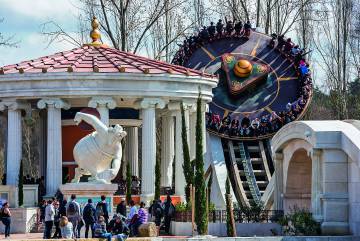 Una de las atracciones del parque de Astérix y Obélix.