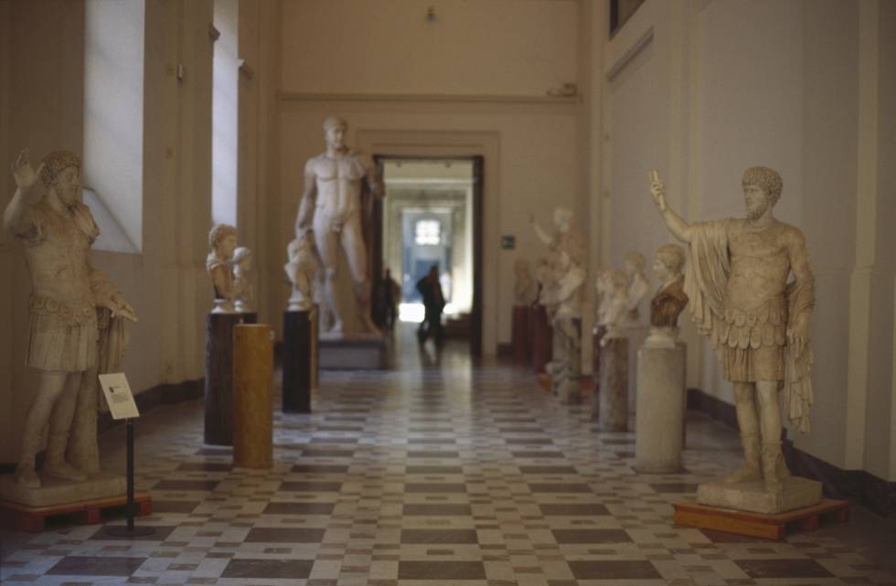Una de las salas del Museo Arqueológico Nacional, en Nápoles.