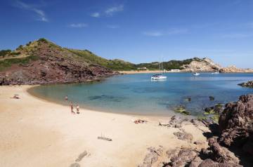 Vista de Cala Pregonda, en Menorca.